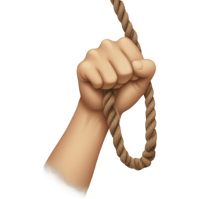 emoji hands pulling a rope tightly emoji