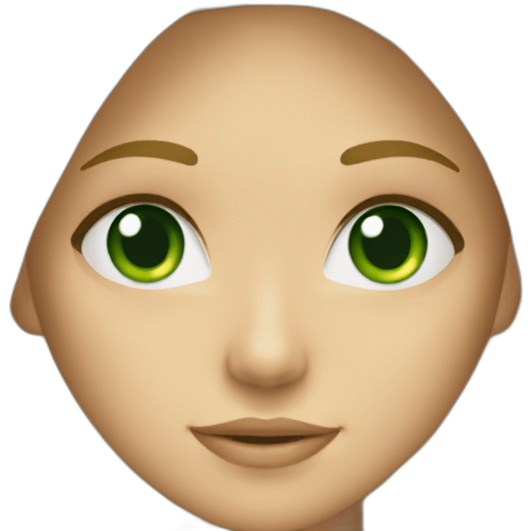 blond girl green eyes bikini emoji