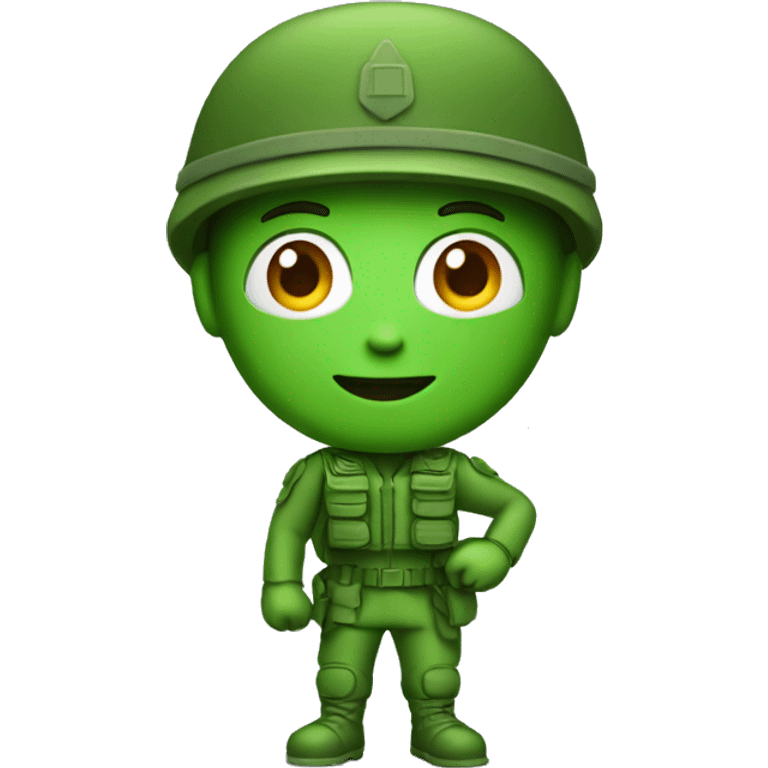 Green army man emoji