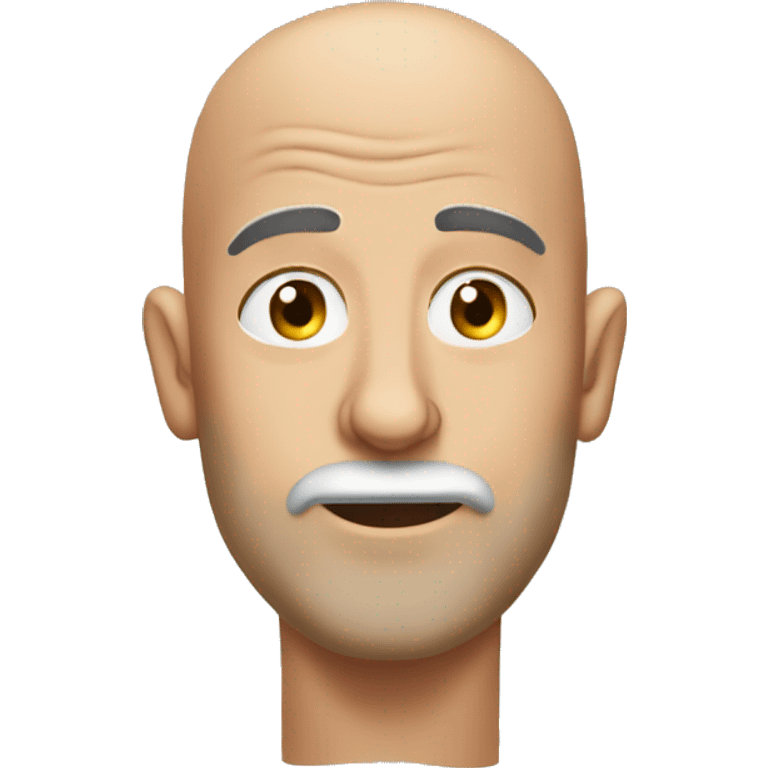 skibidi toilet bald man only head emoji