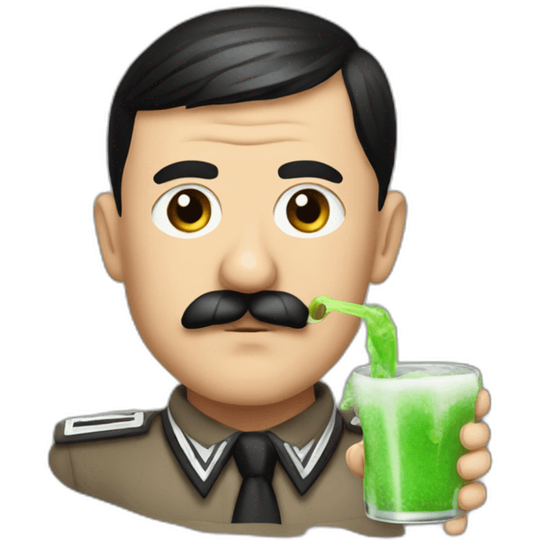 Hitler avec une chicha emoji