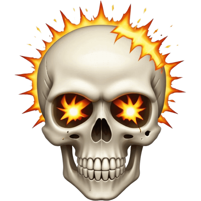 skull with exploding head emoji