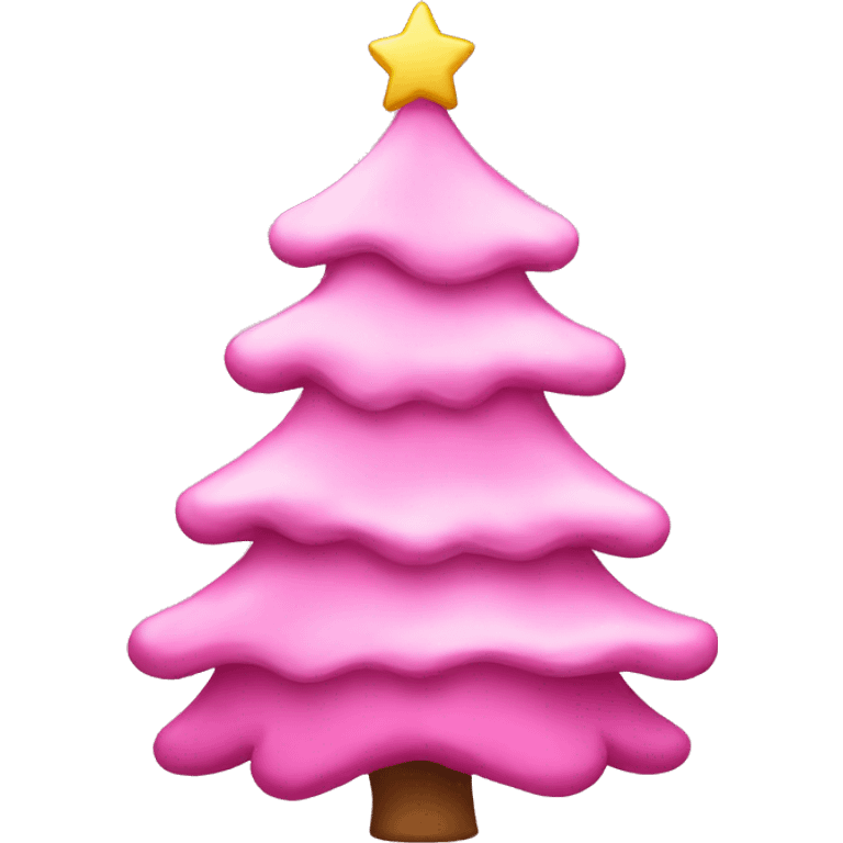 pink christmas tree emoji