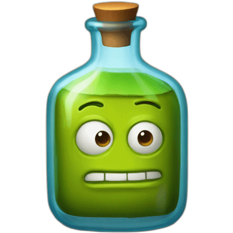 A flask with a magic potion from Shrek 2 emoji