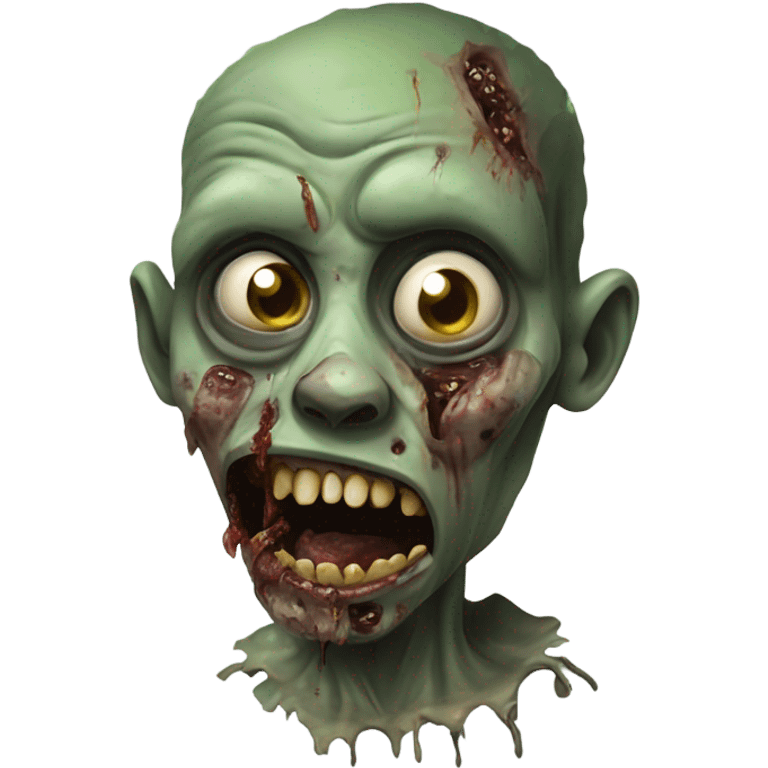 Ugly zombie emoji