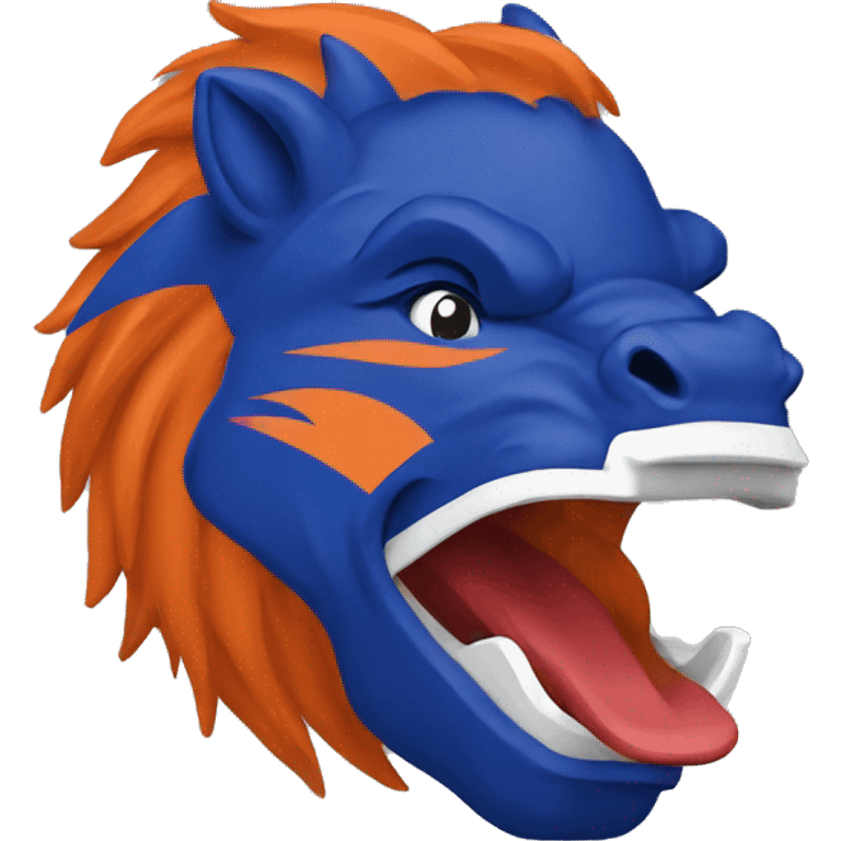 Boise state university bronco  emoji