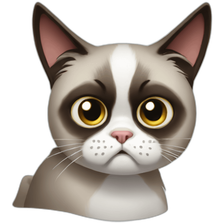 grumpy cat halloween emoji