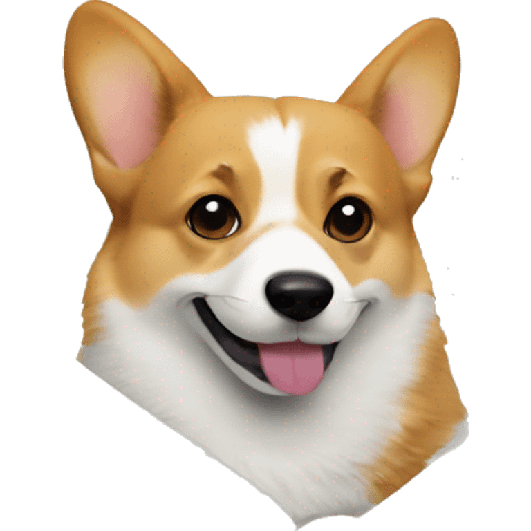 Corgi in with an envelope in his mouth emoji