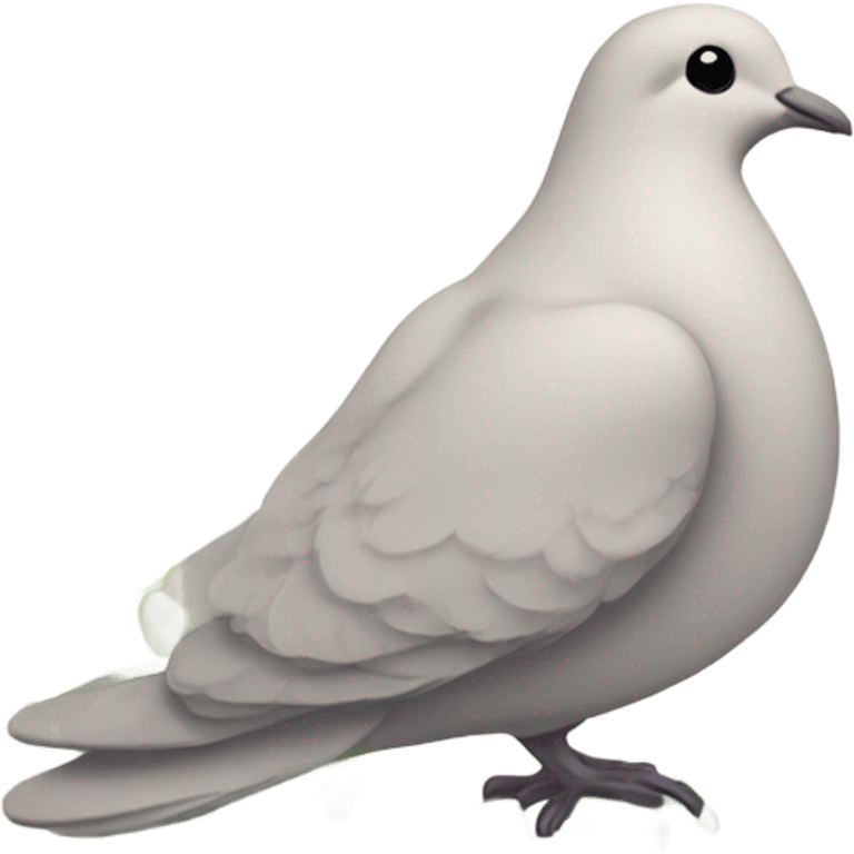 A dove with a green blooming peace wreath emoji