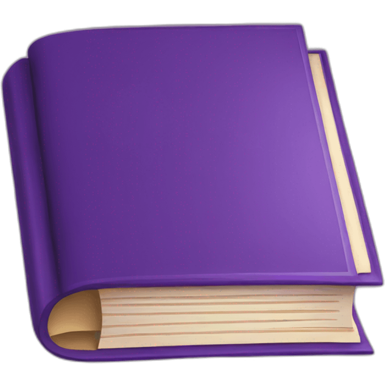 closed book purple emoji