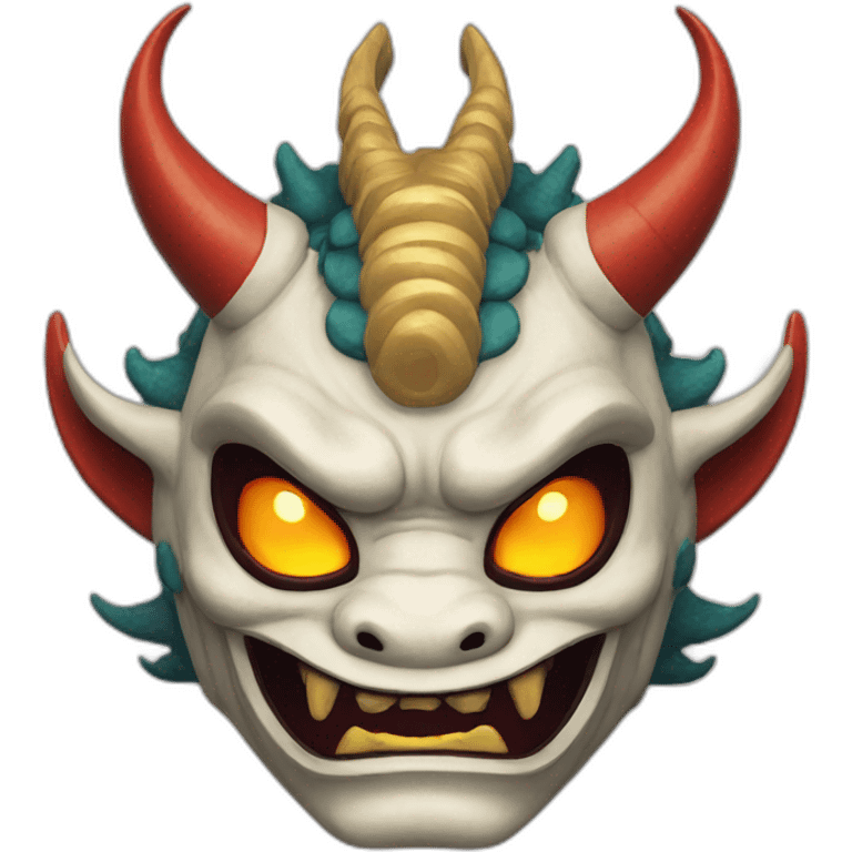 oni celestial dragon japanese mask emoji