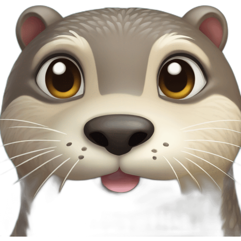 Loutre qui fais un bisous emoji