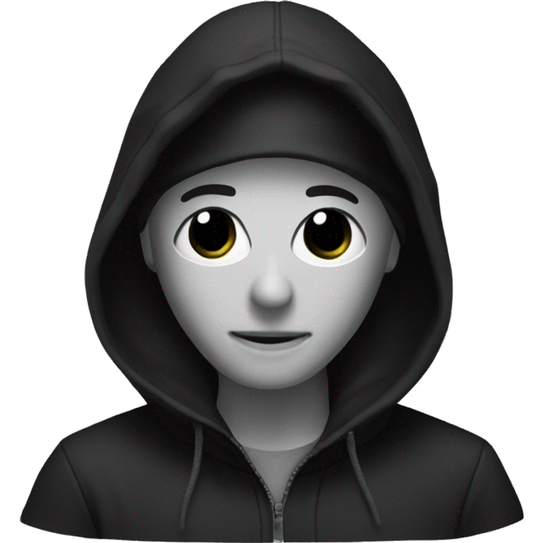 Cagoule noir emoji