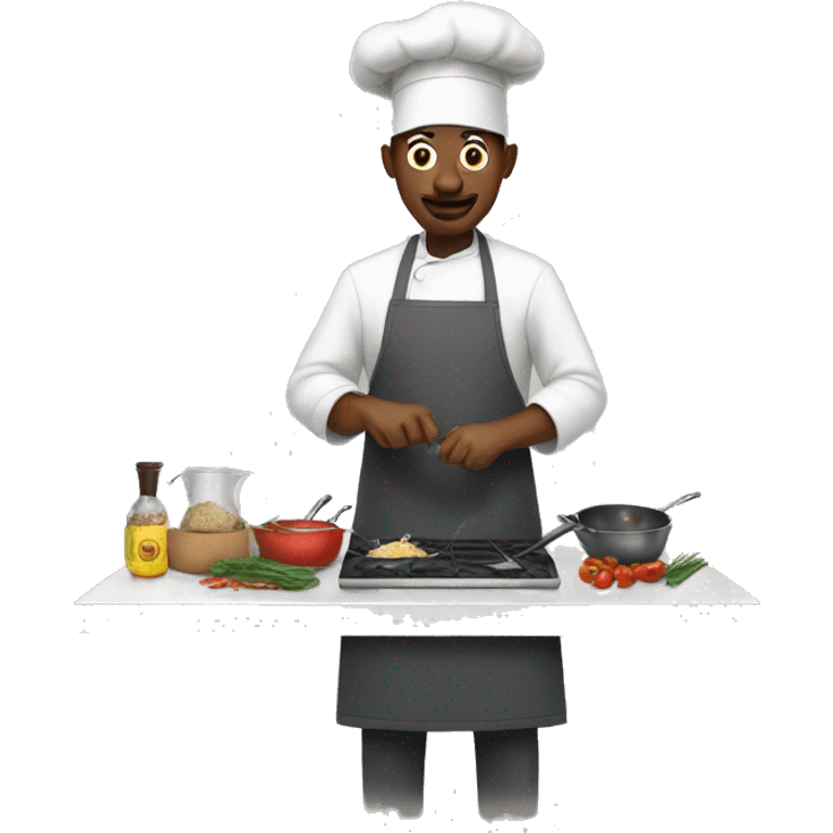 Man cooking emoji