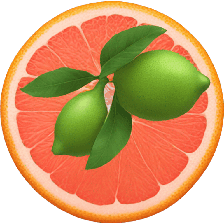 Two Grapefruit emoji