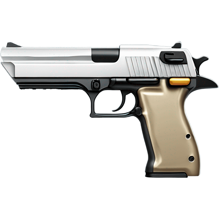 sci fi desert eagle gun, side view emoji