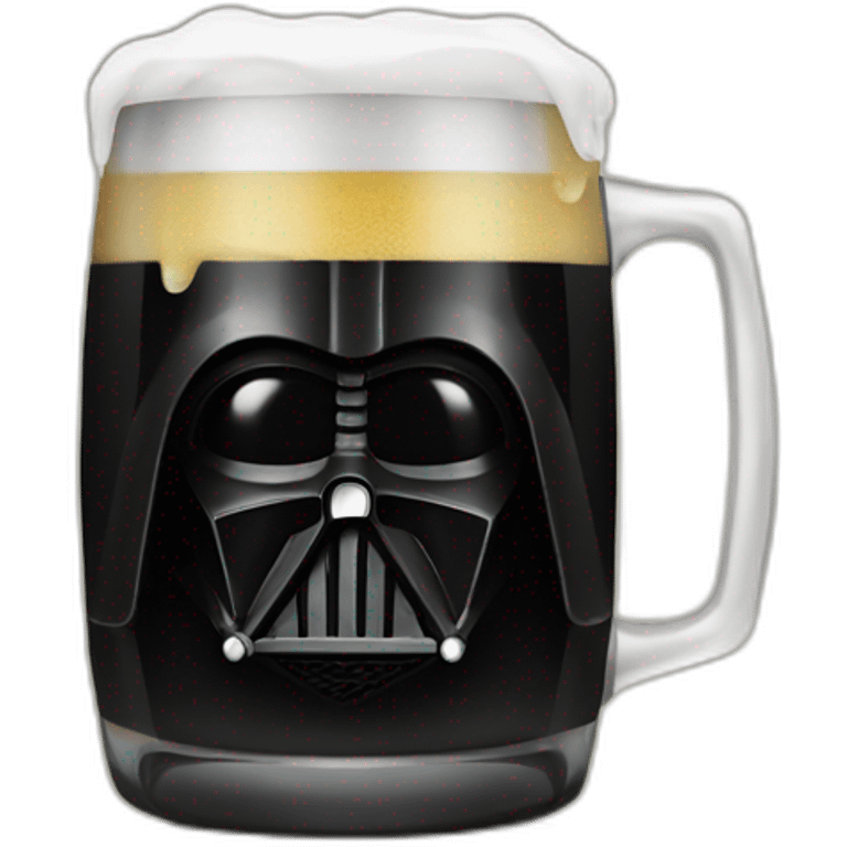 Dark vador drink beer emoji