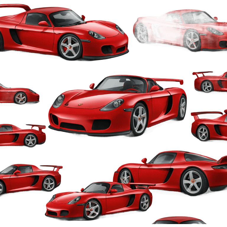 Red Porsche Carrera GT emoji