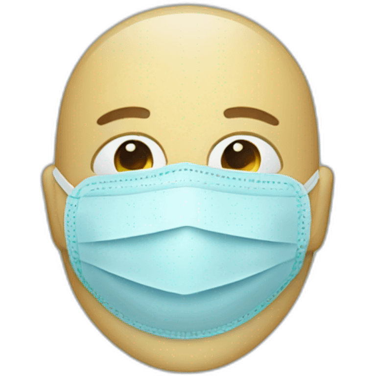 Antiseptic and medical mask emoji