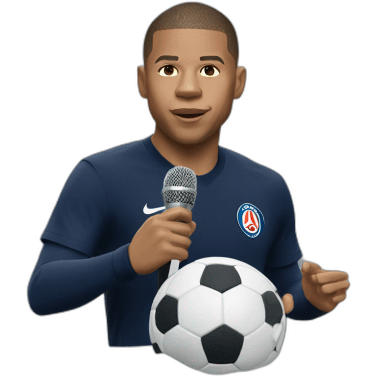 mbappe dropping mic emoji