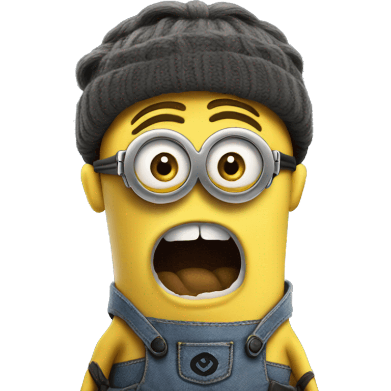 Shocked minion emoji