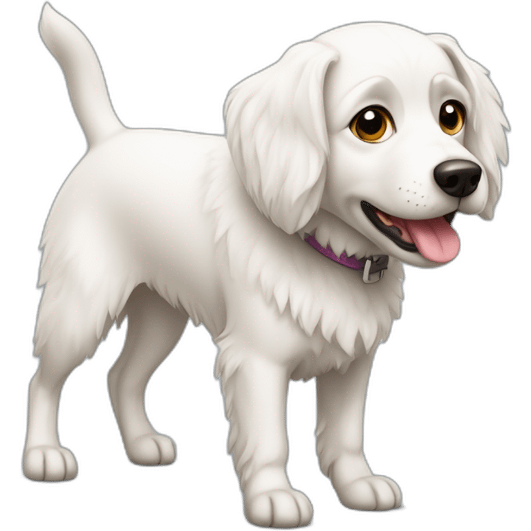 white German stepper dog emoji