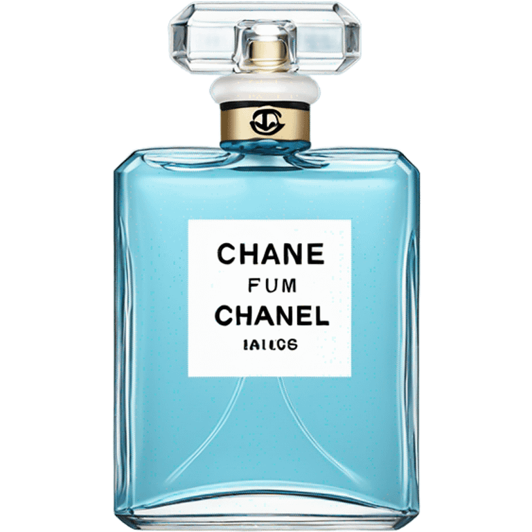 Light blue Chanel perfume emoji