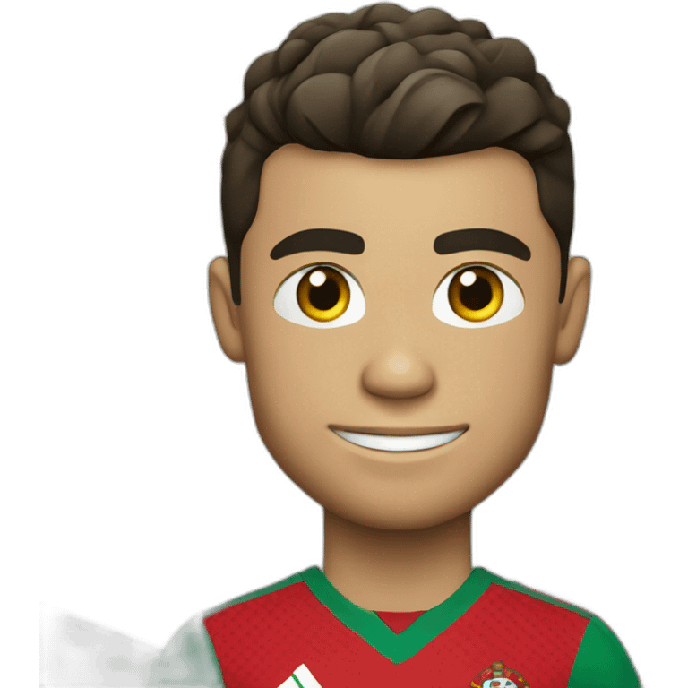 cristiano ronaldo with portugal shirt emoji