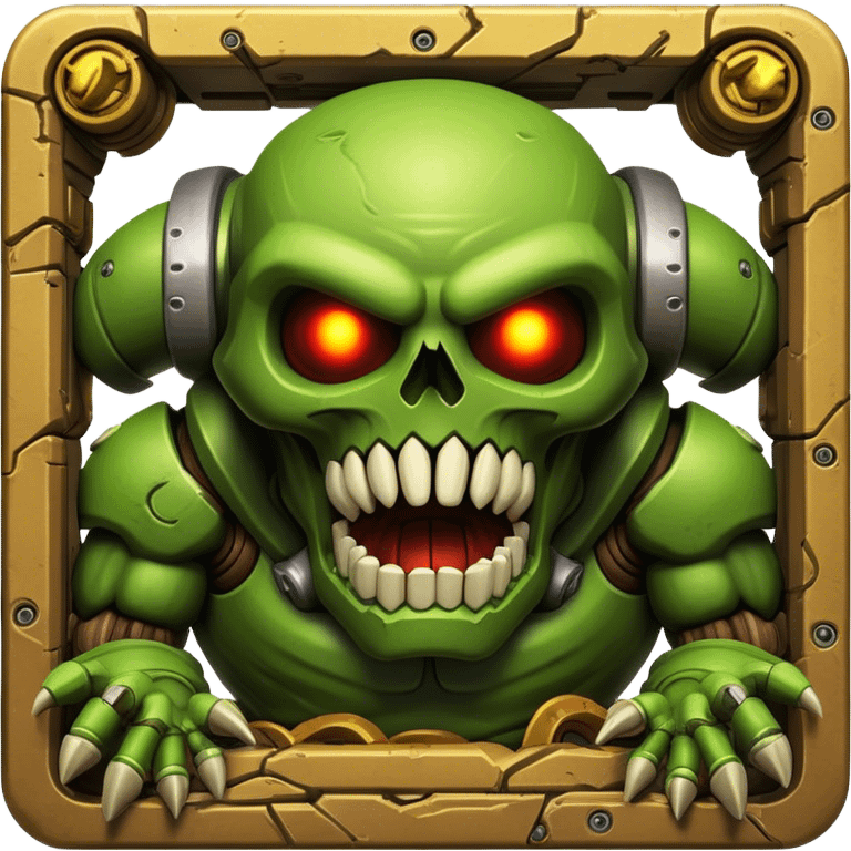 3D, cinematic ultra detailed 32k HD Doom srhoom in pvz 1, brought to life with stunning visual details, each lash, eye, and hair is shown in stunning detail, rich textures, visually rich, so lifelike that it feels like it could leap off the page at any moment emoji