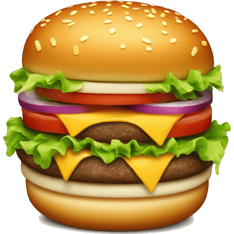 one fresh burger  emoji