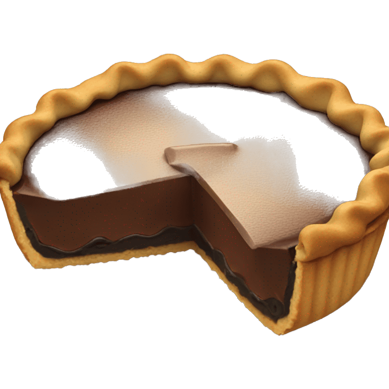 Chocolate pie emoji