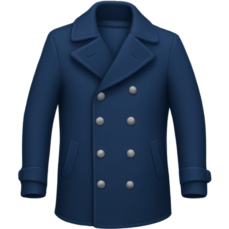 Midnight blue pea coat  emoji