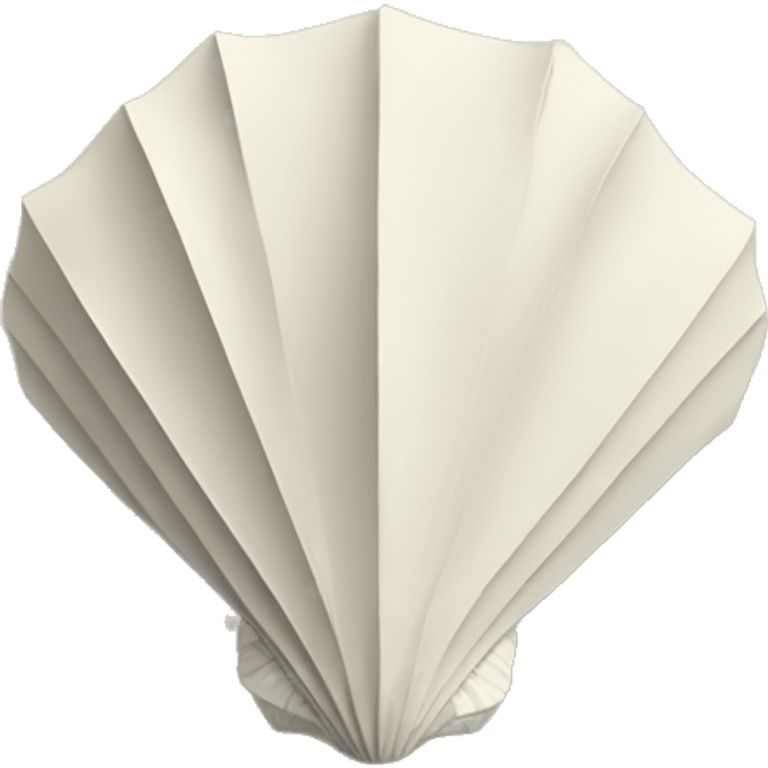 origami seashell emoji