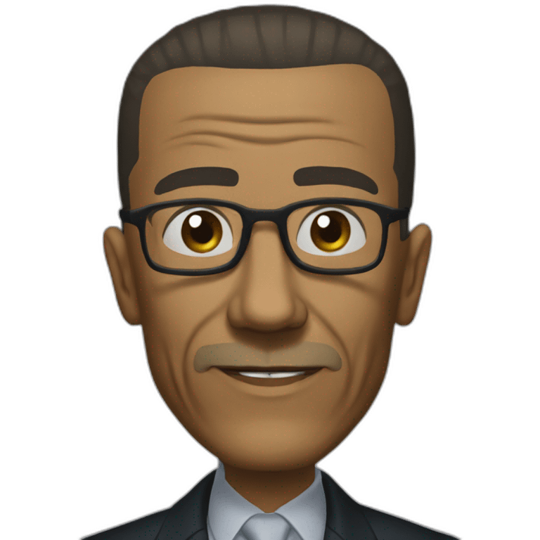 gus fring from breaking bad is mad emoji