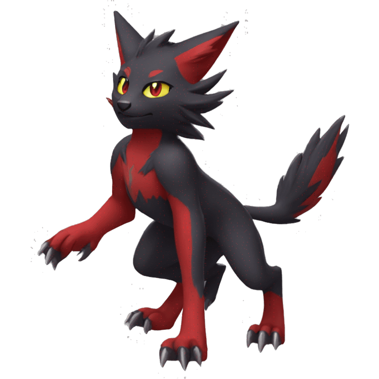 Litten-Zoroark full body emoji