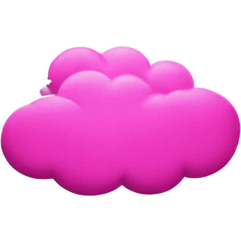 Hot pink cloud with clear snowflakes everywhere  emoji