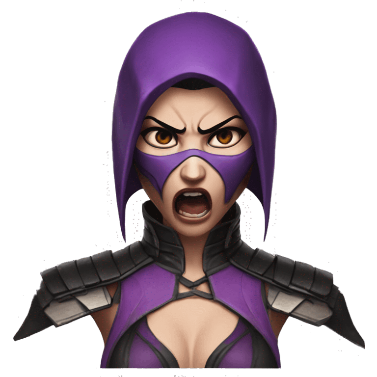 frightened Mileena Mortal Kombat X emoji