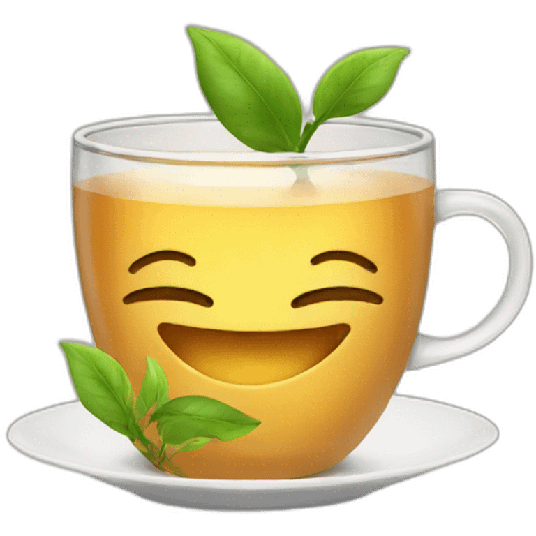 Happy tea emoji