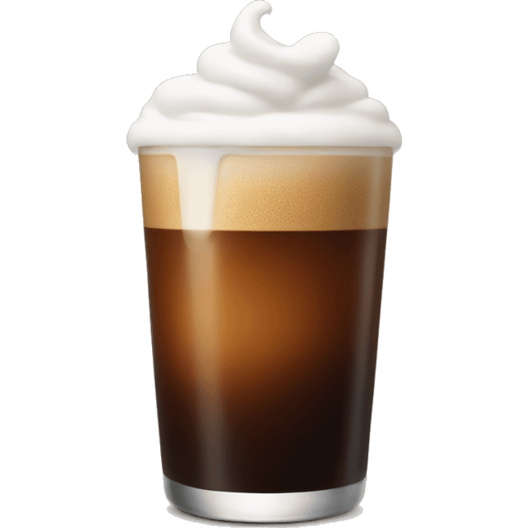 Cold brew coffee with cold foam emoji