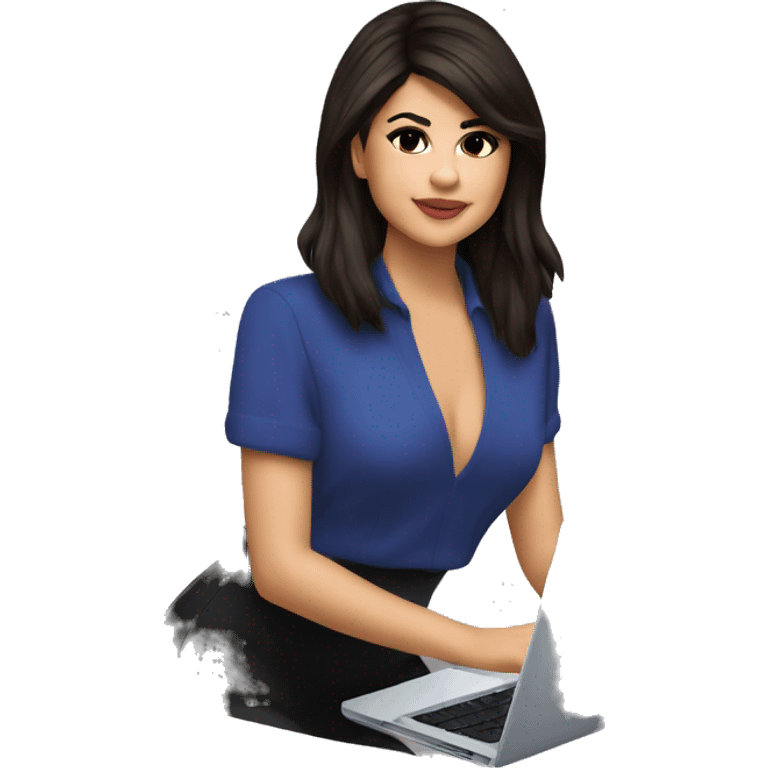 selena gomez on laptop emoji