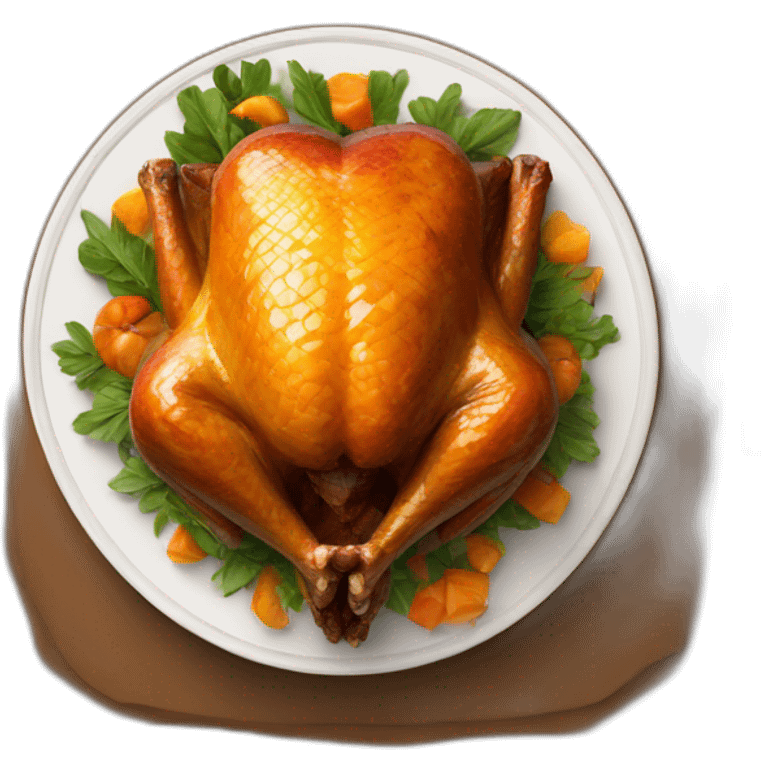 upside down baked turkey emoji