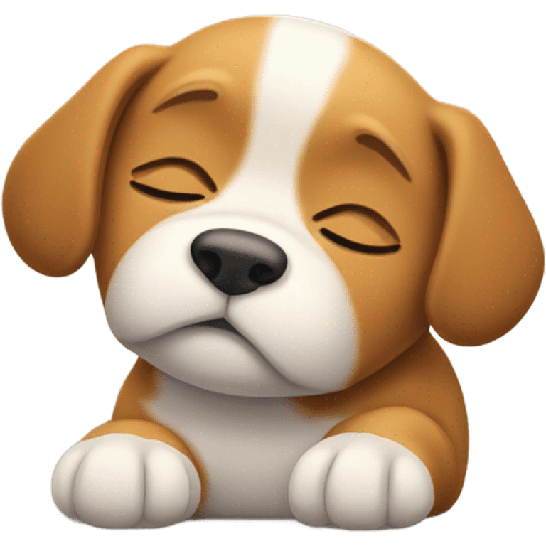 Dog sleeping  emoji