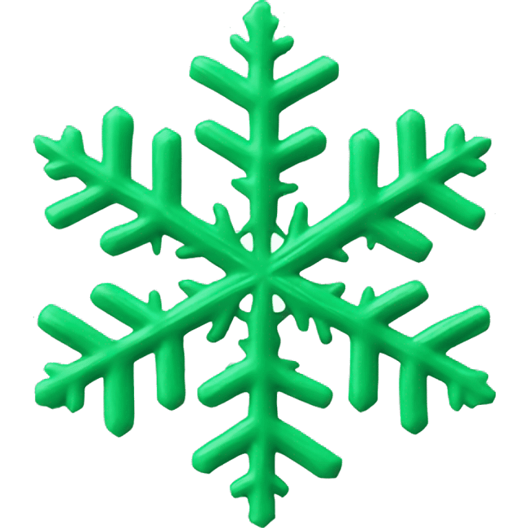 Green Snowflake emoji