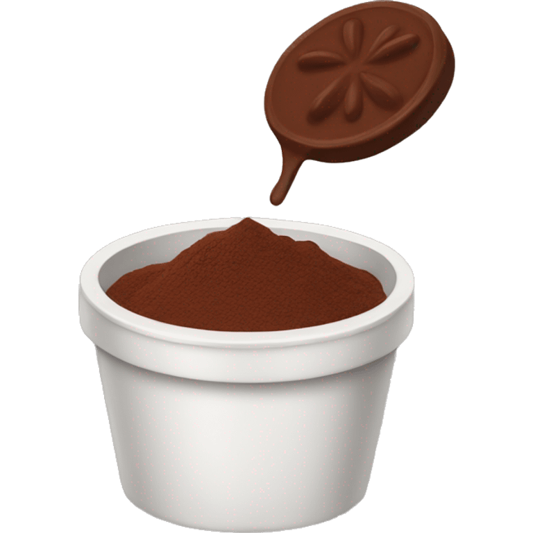 chocolate powder emoji