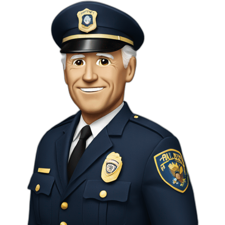 Joe Biden in police uniform  emoji