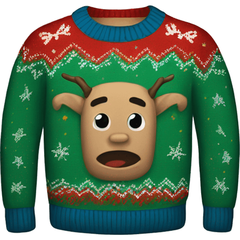 ugly christmas sweater emoji