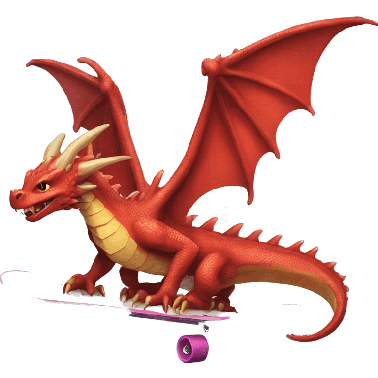 dragon on skateboard emoji