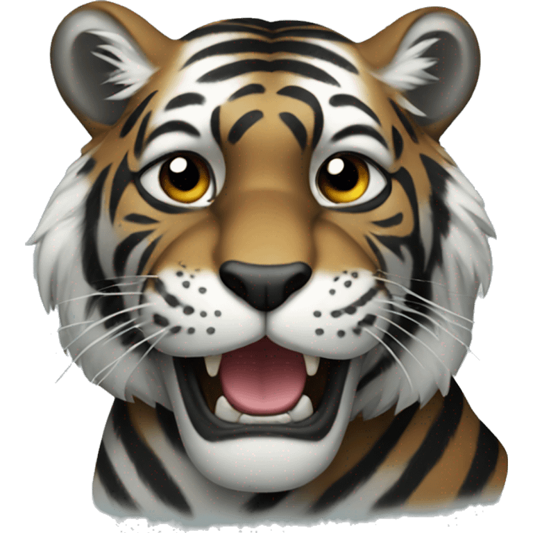 Black tiger emoji