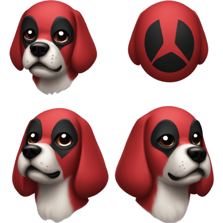 Deadpool dog emoji