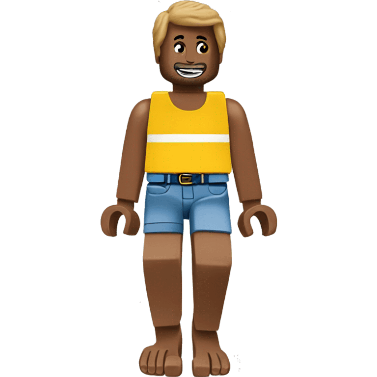 Lego barefoot emoji